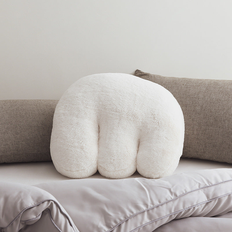 HKM-328915 Nordic Style Plush Rabbit Velvet Decorative Pillow - Various Shapes and Sizes
