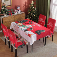 HKM-328915 Waterproof and Oil-Proof Christmas Tablecloth in Various Festive Designs and Sizes