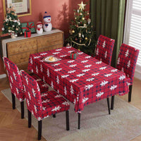 HKM-328915 Waterproof and Oil-Proof Christmas Tablecloth in Various Festive Designs and Sizes