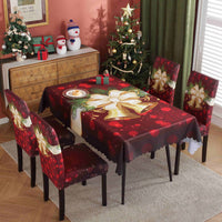 HKM-328915 Waterproof and Oil-Proof Christmas Tablecloth in Various Festive Designs and Sizes