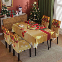 HKM-328915 Waterproof and Oil-Proof Christmas Tablecloth in Various Festive Designs and Sizes