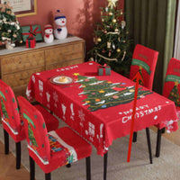 HKM-328915 Waterproof and Oil-Proof Christmas Tablecloth in Various Festive Designs and Sizes