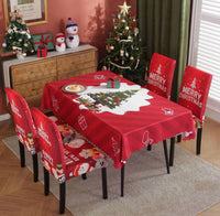 HKM-328915 Waterproof and Oil-Proof Christmas Tablecloth in Various Festive Designs and Sizes