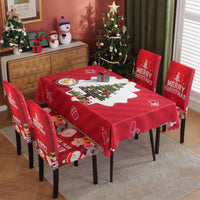 HKM-328915 Waterproof and Oil-Proof Christmas Tablecloth in Various Festive Designs and Sizes