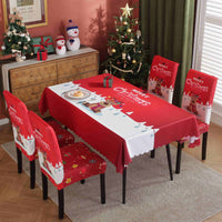 HKM-328915 Waterproof and Oil-Proof Christmas Tablecloth in Various Festive Designs and Sizes