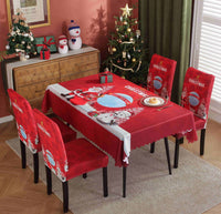 HKM-328915 Waterproof and Oil-Proof Christmas Tablecloth in Various Festive Designs and Sizes