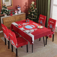 HKM-328915 Waterproof and Oil-Proof Christmas Tablecloth in Various Festive Designs and Sizes