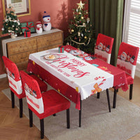HKM-328915 Waterproof and Oil-Proof Christmas Tablecloth in Various Festive Designs and Sizes