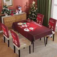 HKM-328915 Waterproof and Oil-Proof Christmas Tablecloth in Various Festive Designs and Sizes