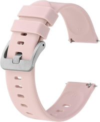 HKM-329299 Slim Silicone Watch Bands with Quick Release - 22mm, Adjustable & Breathable for Comfortable Fit