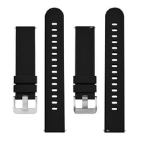 HKM-329299 Slim Silicone Watch Bands with Quick Release - 22mm, Adjustable & Breathable for Comfortable Fit