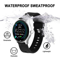 HKM-329299 Slim Silicone Watch Bands with Quick Release - 22mm, Adjustable & Breathable for Comfortable Fit