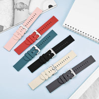 HKM-329299 Slim Silicone Watch Bands with Quick Release - 22mm, Adjustable & Breathable for Comfortable Fit