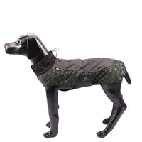 HKM-329299 Winter Sports Jacket for Medium and Large Dogs - Windproof and Warm in Army Green, Sapphire Blue, Fuchsia