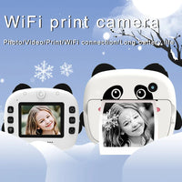 HKM-329363 Panda Instant Thermal Photo Camera with 180° Wide Angle and Recording Function