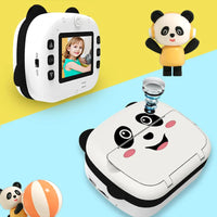 HKM-329363 Panda Instant Thermal Photo Camera with 180° Wide Angle and Recording Function