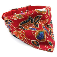HKM-329491 Cotton Triangle Pet Towel in Blue, Black, Red, and Khaki - Various Sizes Available