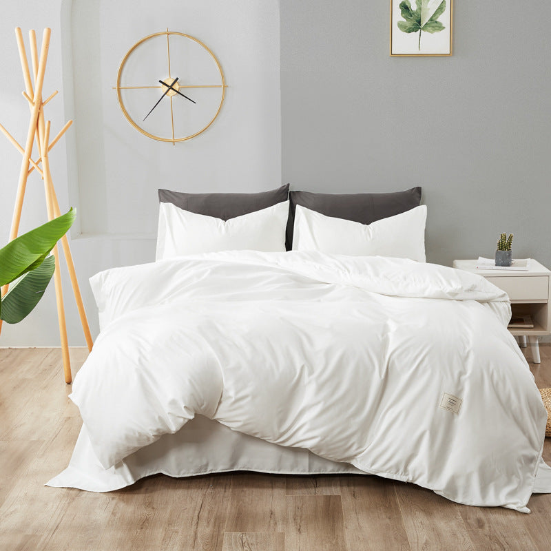 HKM-329555 Bedding Set with Duvet Cover, Flat Sheet, and Pillowcases in Multiple Sizes