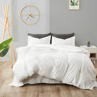 HKM-329555 Bedding Set with Duvet Cover, Flat Sheet, and Pillowcases in Multiple Sizes