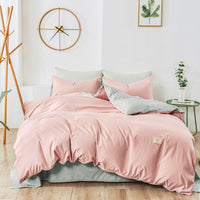 HKM-329555 Bedding Set with Duvet Cover, Flat Sheet, and Pillowcases in Multiple Sizes