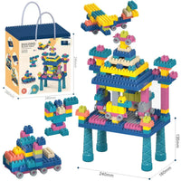 HKM-329619 Colorful Building Block Set for Creative Assembly and Educational Play - Various Modeling Options for Kids