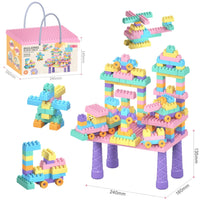 HKM-329619 Colorful Building Block Set for Creative Assembly and Educational Play - Various Modeling Options for Kids