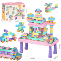 HKM-329619 Colorful Building Block Set for Creative Assembly and Educational Play - Various Modeling Options for Kids