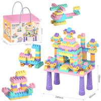 HKM-329619 Colorful Building Block Set for Creative Assembly and Educational Play - Various Modeling Options for Kids