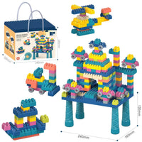 HKM-329619 Colorful Building Block Set for Creative Assembly and Educational Play - Various Modeling Options for Kids