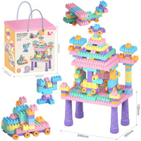 HKM-329619 Colorful Building Block Set for Creative Assembly and Educational Play - Various Modeling Options for Kids