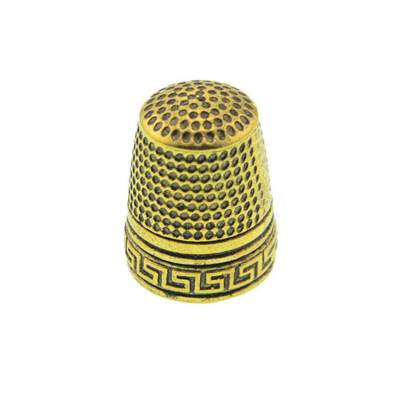 HKM-329619 Three-Color Pure Copper Thimble Cap for Sewing and Needlework Accessories