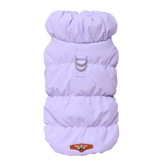 HKM-329619 Warm Cotton Dog Vest with Buckle - Available in Multiple Colors and Sizes