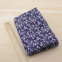 HKM-329683 Navy Blue 100% Cotton Fabric - Versatile Lightweight Material for Clothing and DIY Projects