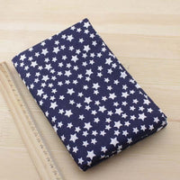 HKM-329683 Navy Blue 100% Cotton Fabric - Versatile Lightweight Material for Clothing and DIY Projects