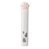 HKM-329811 Cute Cat Paw Mini Stainless Steel Folding Scissors - Portable Craft Safety Scissors in Pink, White, Black, and Blue
