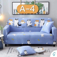 HKM-330003 Printed Polyester and Spandex Sofa Cover - Reactive Dye, Fade Resistant