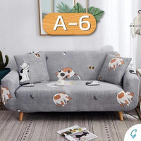 HKM-330003 Printed Polyester and Spandex Sofa Cover - Reactive Dye, Fade Resistant