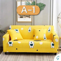HKM-330003 Printed Polyester and Spandex Sofa Cover - Reactive Dye, Fade Resistant
