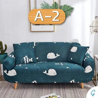 HKM-330003 Printed Polyester and Spandex Sofa Cover - Reactive Dye, Fade Resistant