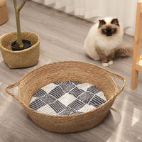 HKM-330067 Cooling Pet Nest with Ice Pad and Japanese Sleeping Mat - Multi-Color Options Available