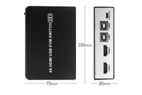 HKM-330131 4K HDMI Splitter with 2 Inputs and 1 Output, 4096x2160p Resolution, Compact Size 100x70x30mm