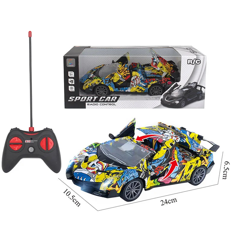 HKM-330195 1/18 Scale Mini Remote Control Sport Car, Indoor-Outdoor Racing Vehicle for Ages 5 and Up