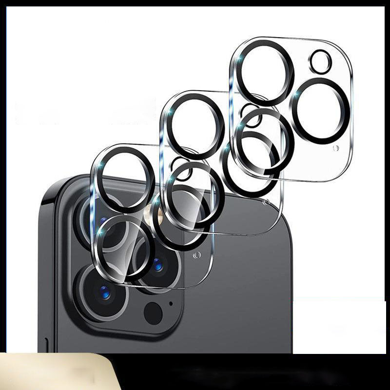 HKM-330323 3D Radian Lens Protection Film for iPhone 11, 12, 13, 14 - Tempered Glass, HD, Anti-Fingerprint, Explosion-Proof