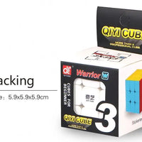 HKM-330515 Qiyi Warrior W 3x3 Speed Cube - Stickerless Magic Cube for Easy Turning & Durability, Ideal for Kids and Adults
