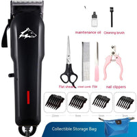HKM-330707 Electric Pet Clipper with Full Grooming Toolkit and Precision Steel Blades