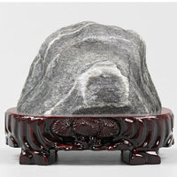 HKM-330707 Redwood and Rare Stone Handcrafted Wooden Base Ornament - Various Sizes Available