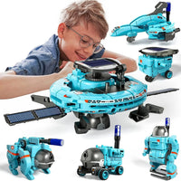 HKM-330771 6 in 1 Solar Power Construction Kit for Kids - Educational DIY Robot Building Set