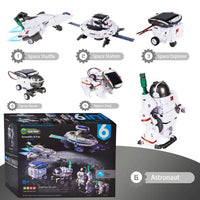 HKM-330771 6 in 1 Solar Power Construction Kit for Kids - Educational DIY Robot Building Set