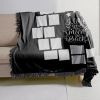 HKM-330771 Heart-Shaped Moon Double-Sided Flannel Blanket - Soft Polyester Fiber for All Seasons, Multiple Sizes Available
