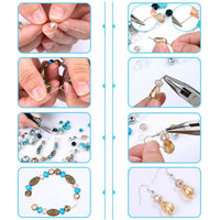 HKM-330771 Three-Layer Acrylic Bead and Pearl Jewelry Making Set - 850g, 168x160x150mm
